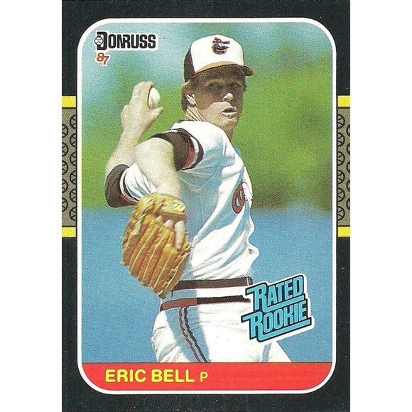 1987 Donruss Baseball Card - #39 Eric Bell - Picture 1 of 2